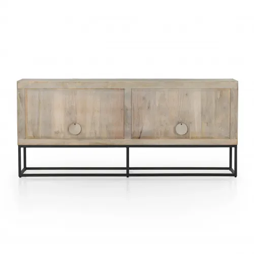 Four Hands Kelby Sideboard Light Wash Carved Mango Gracious Style