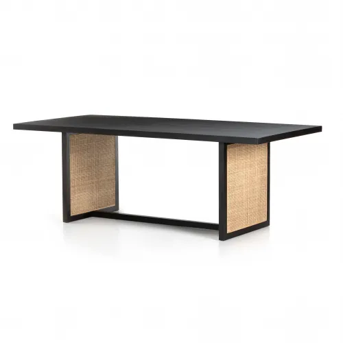 Four Hands Clarita Dining Table Black Mango Gracious Style