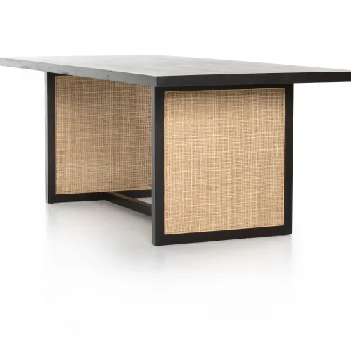 Four Hands Clarita Dining Table Black Mango Gracious Style