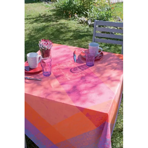 Nappe Garnier Thiebaut Mille Esprit Jardin - 69x98 Cm - Coton 100% - Motif été Multicolore - Neuf Avec étiquettes