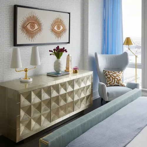 Jonathan Adler Leopard Beaded Wall Art