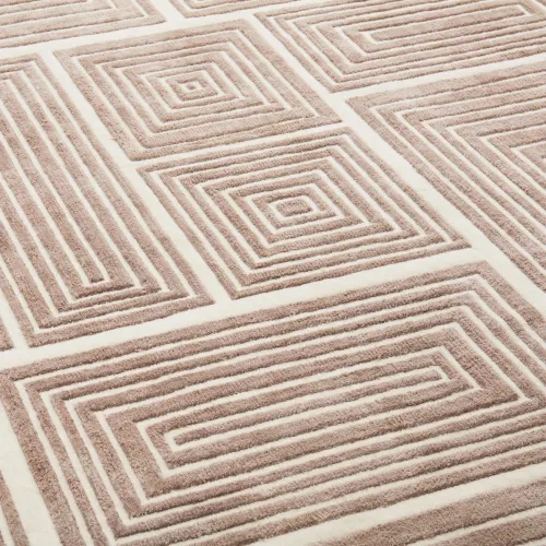 Jonathan Adler Greek Key Natural Gold Tufted Rug