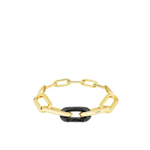 Lalique Necklace - Empreinte Animale - Black Crystal, 18K Yellow