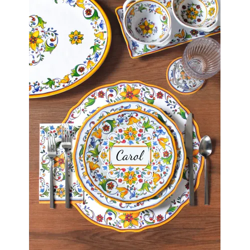 Le Cadeaux Capri Melamine 11” Dinner Plate | Gracious Style