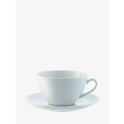 LSA Dine Cappuccino Cup Saucer Curved 0.35L, Set of 4