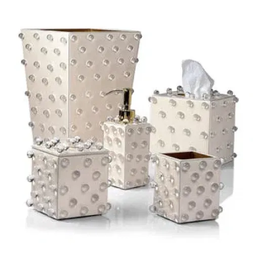 Mike and Ally Arabesque Bath Accessories (Silver Leaf)