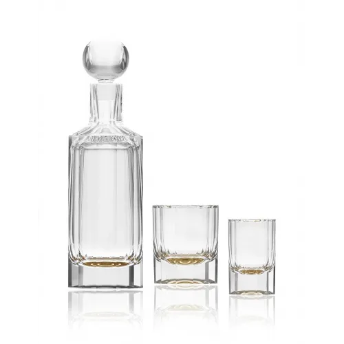 Bohemian crystal cocktail set Fluent and Whisky set from Moser