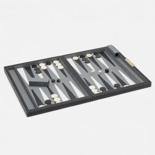 26mm Acryl Backgammon Figuren Set - Schwarze & Weiße Spielsteine Mit Würfeln