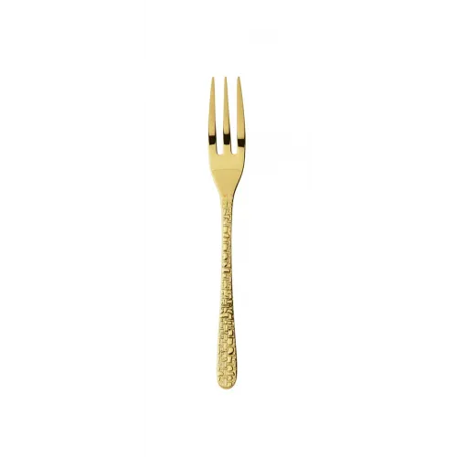 Venezia Gold Cake Fork 5 5/8 In 18/10 Stainless Steel Pvd Mirror