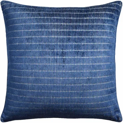 Anza Borrego Blue Throw Pillow by Ryan Studio, 22 x 22 / Borrego Blue