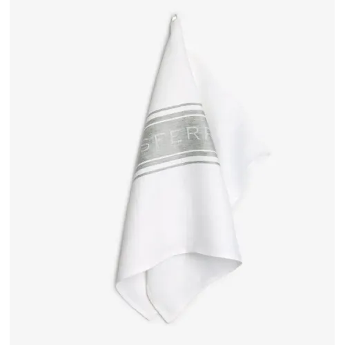 Sferra Parma Kitchen Towel - White/Black