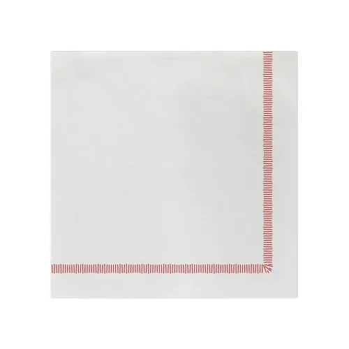 Vietri Papersoft Napkins Bianco Solid Dinner Napkins (Pack of 50)