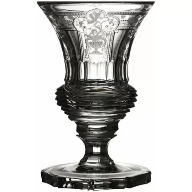 Imperial Clear Footed Vase 6"