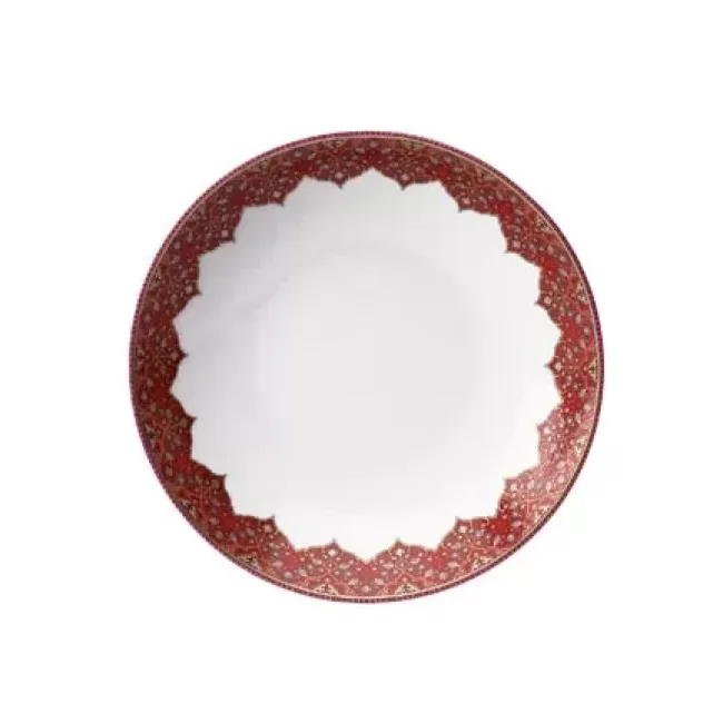 Dhara Red Soup/Cereal Plate (Special Order)