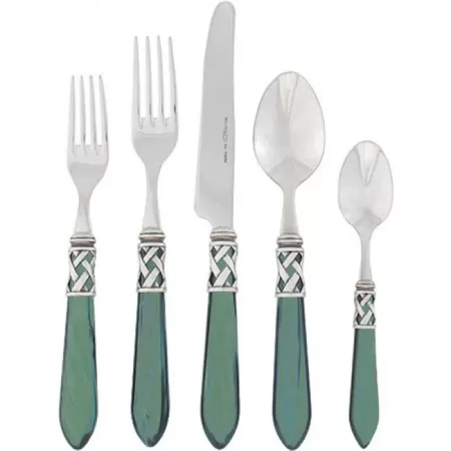 Aladdin Antique Green Five-Piece Place Setting, Set of 4