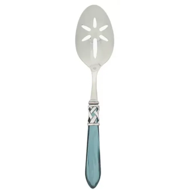 Aladdin Antique Green Slotted Serving Spoon 9.5"L