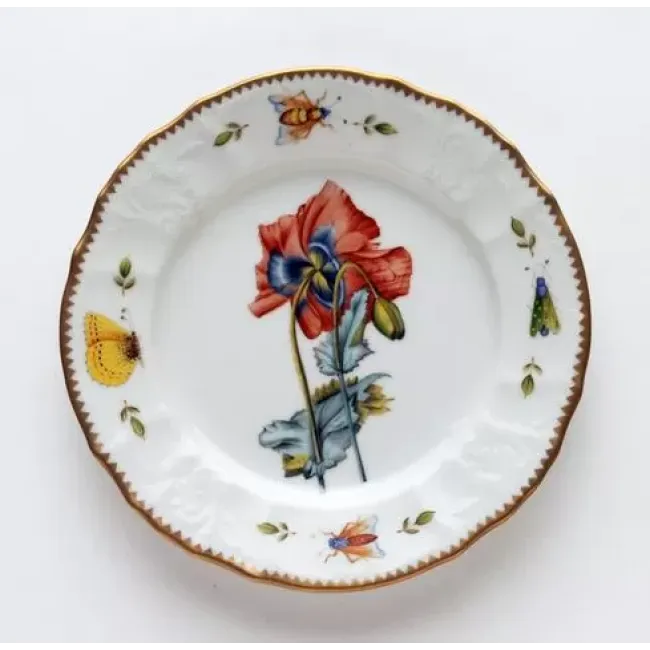 Redoute Red Poppy Salad Plate 7.75 in Rd