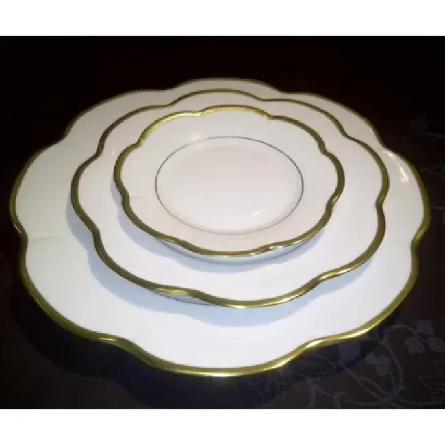 Margaux Gold Round Flat Platter