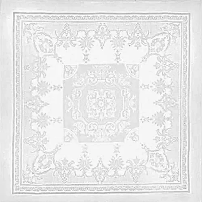 Beauregard White 100% Cotton Tablecloth 75" x 98"