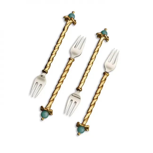 Venise Cocktail Forks (Set of 4) 4" - 10cm