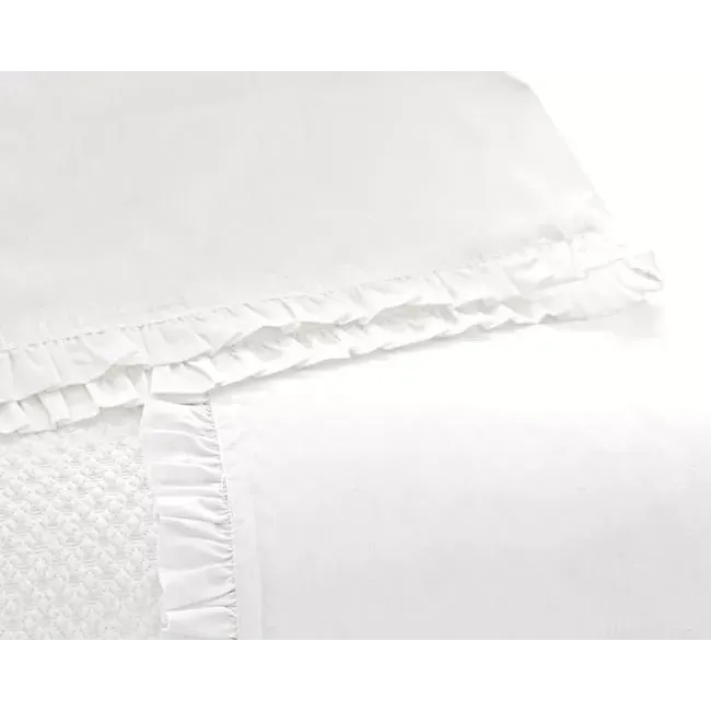 Classic Ruffle White Bed Skirt Queen