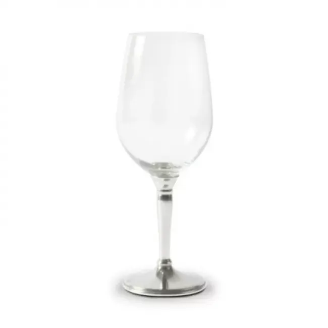 Medici Classic Pewter Stem White Wine Glass