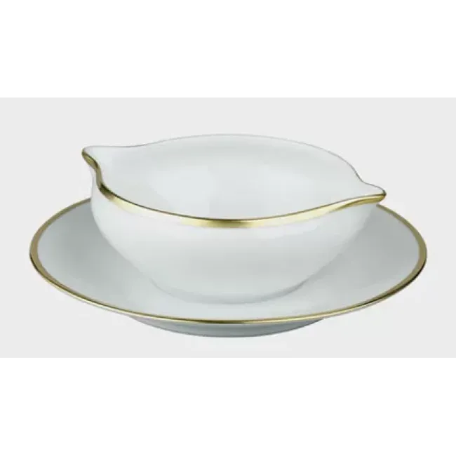 Fontainebleau Gold Sauce Boat Rd 7.5"