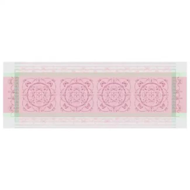 Eugenie Candy Table Runner 21" x 59" Green Sweet Stain-Resistant cotton