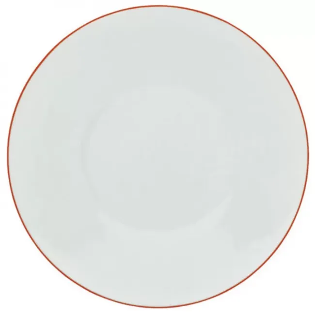Monceau Orange Abricot Dessert Coupe Plate Flat Round 8.7 in.