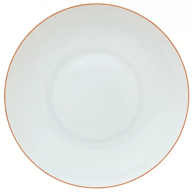 Monceau Orange Abricot Rim Soup Plate Round 8.7 in.
