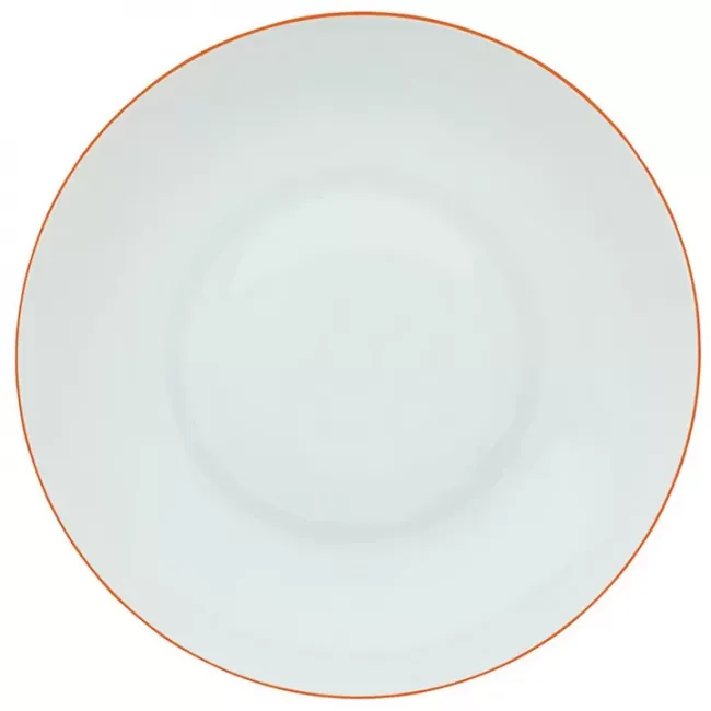 Monceau Orange Abricot Coupe plate deep Round 10.6 in.