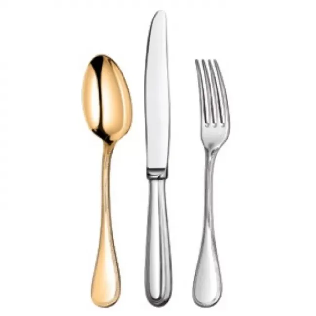 Perles Standard Table Spoon Sterling Silver Gilt