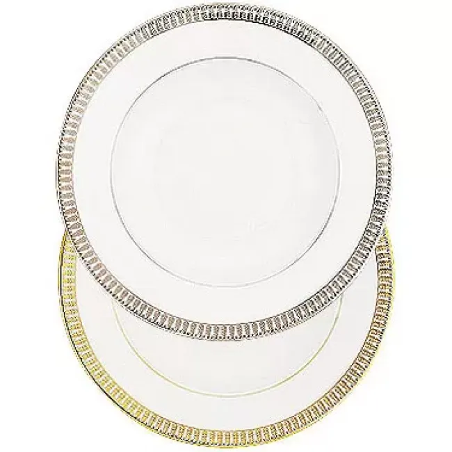 Plumes White/Gold Rim Soup Plate 23.5 Cm 17 Cl