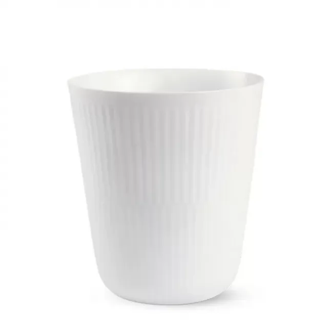 White Fluted Thermal Cup 9.75 oz
