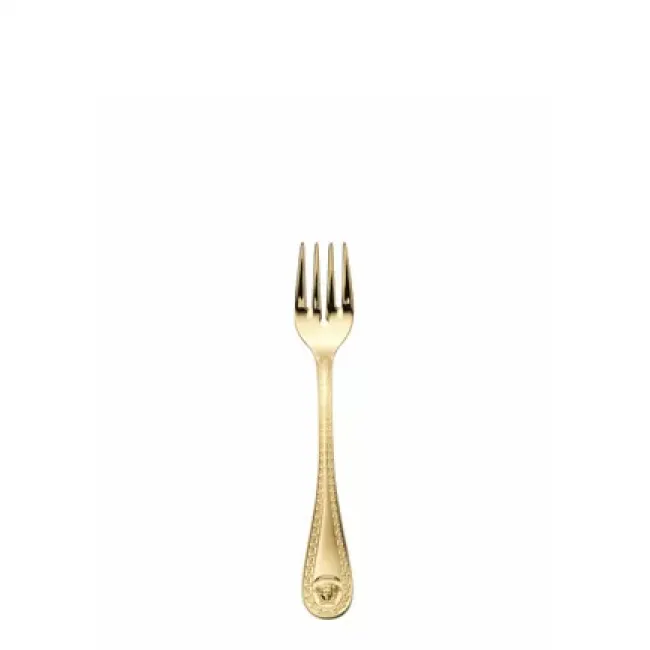 Medusa Gold Plated Fish Fork 7 3/4 in