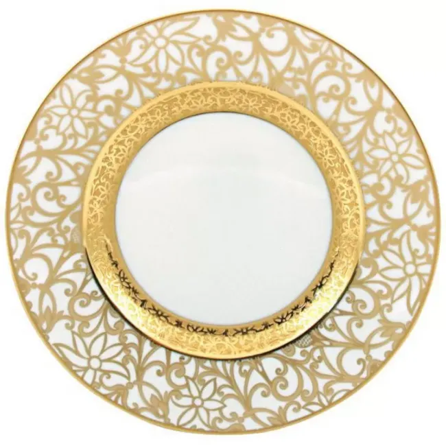 Tolede Gold/White Bread & Butter Plate Round 6.3 in.