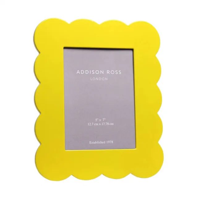 Yellow Lacquer Picture Frame 5 x 7 in