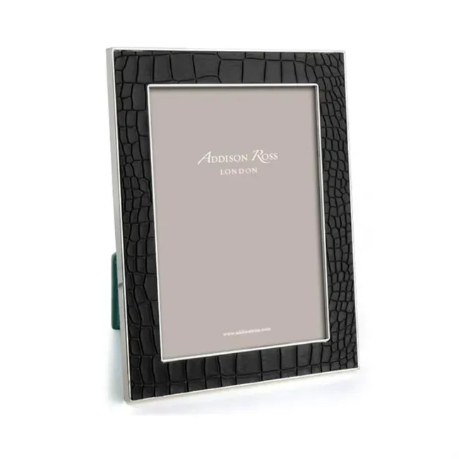 Faux Croc Black Picture Frame 4 x 6 in