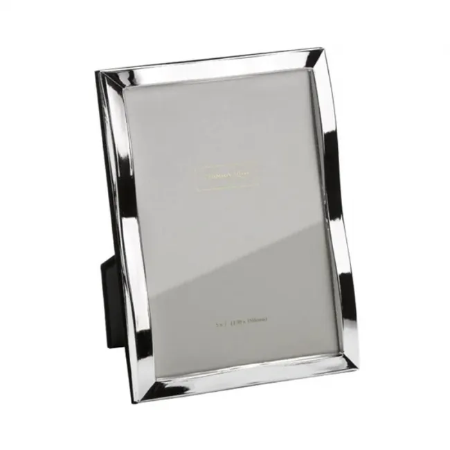 Modern Wave Silverplated Picture Frame