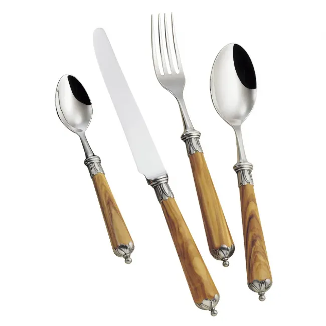 Ambiance Olivewood Stainless Flatware