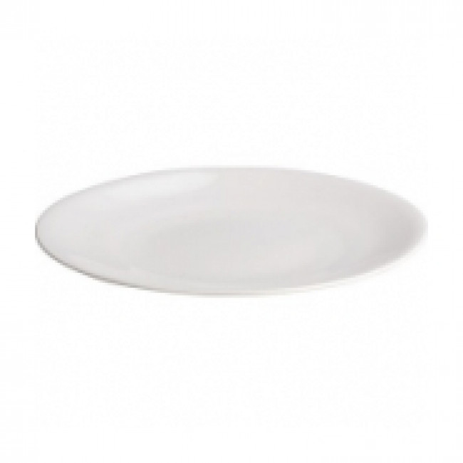 Alessi All Time Tee-Untertassen - 4 Stück Bone China Porzellan 15cm Weiß