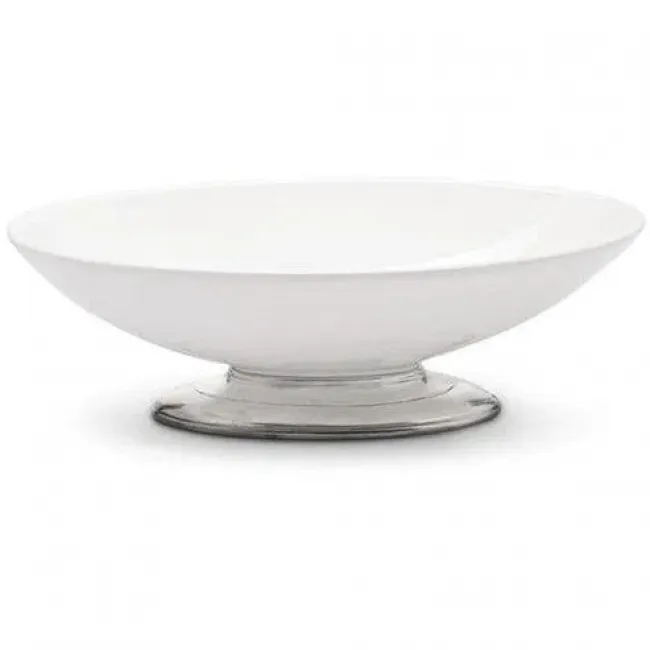 Tuscan Footed Oval Bowl 16.25" L x 8.5" W x 5.5" H