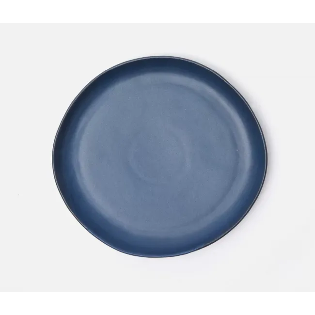 Marcus Matte Navy Dinner Plate Stoneware, Pack of 4 (Footed Ring)
