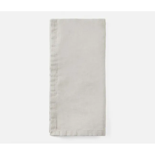 Montague Light Gray Kitchen Towel Linen 20"X28", Pack of 2