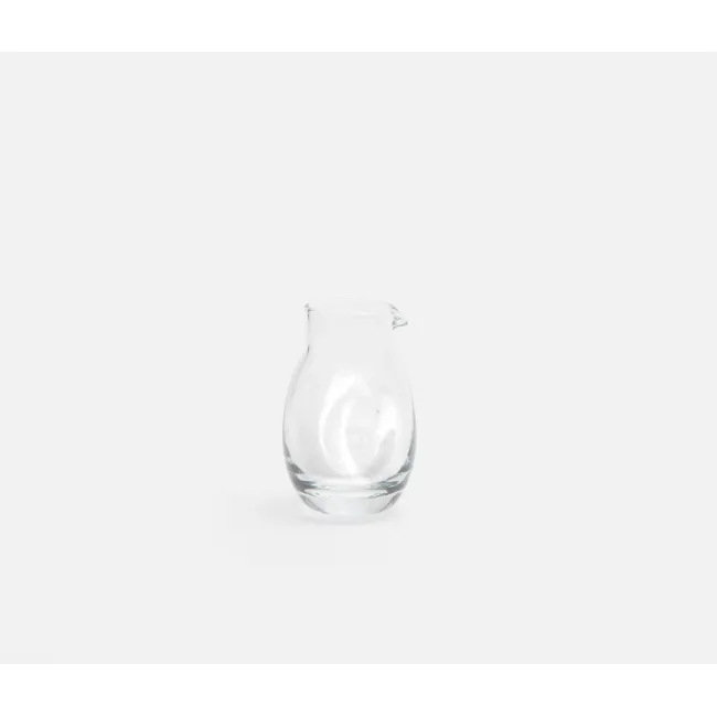 Saffi Small Clear Carafe Hand Blown, Pack of 2