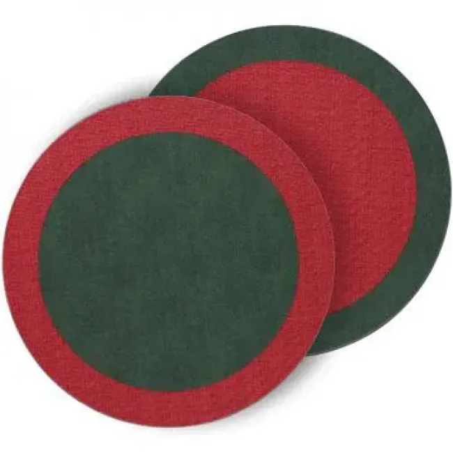 Halo Red Green Placemats, Set of 4