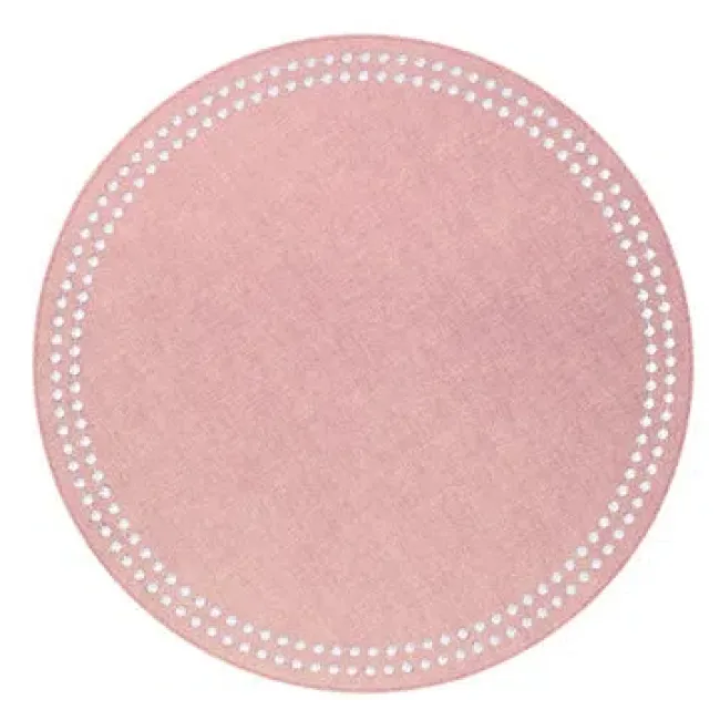 Pearls Rose White Placemats, Set of 4