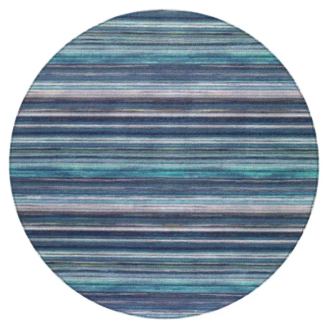 Spectrum Blue Turquoise 15" Round Placemats, Set of 4