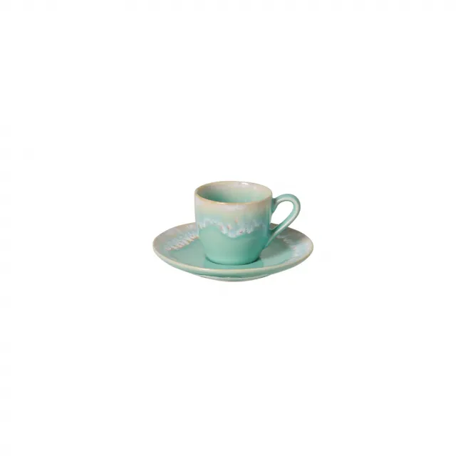 Taormina Aqua Coffee Cup & Saucer 2.5'' X 3.5'' H2.25'' | 3 Oz.