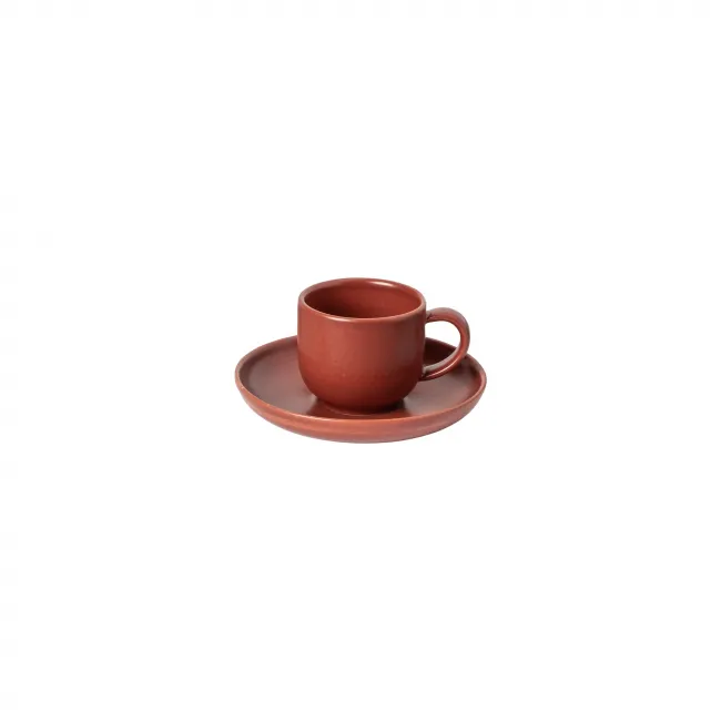 Pacifica Cayenne Coffee Cup & Saucer 3.25'' X 2.25'' H2.25'' | 2 Oz. | D4.75''